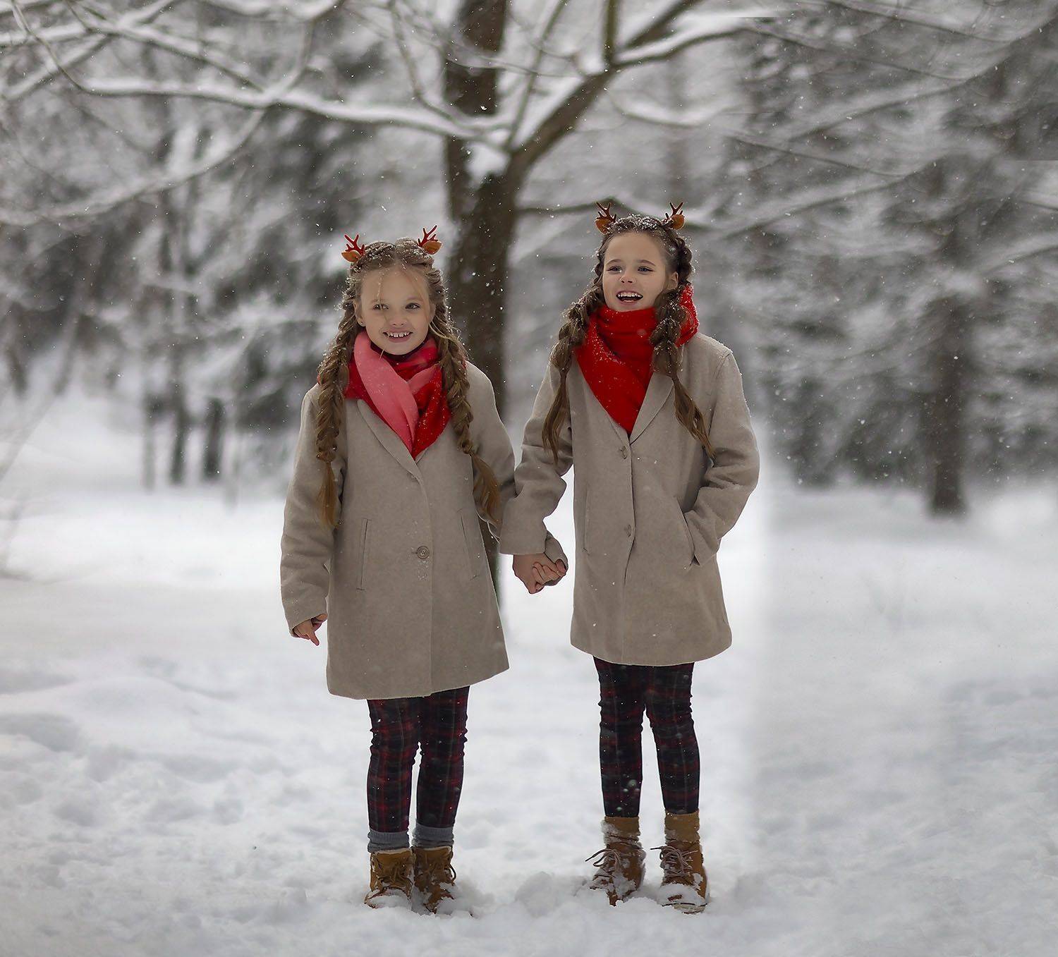 девочки,лес,сказка, прогулка, эмоции, girls, emotional, magic, winter, forest, Юлия Стукалова