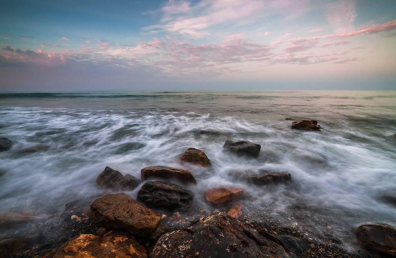 черное, море, март, джанхот, Николай Мысливцев