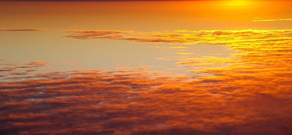 вечер, закат, небо, облака, шерегеш, горная шория, Валерий Пешков