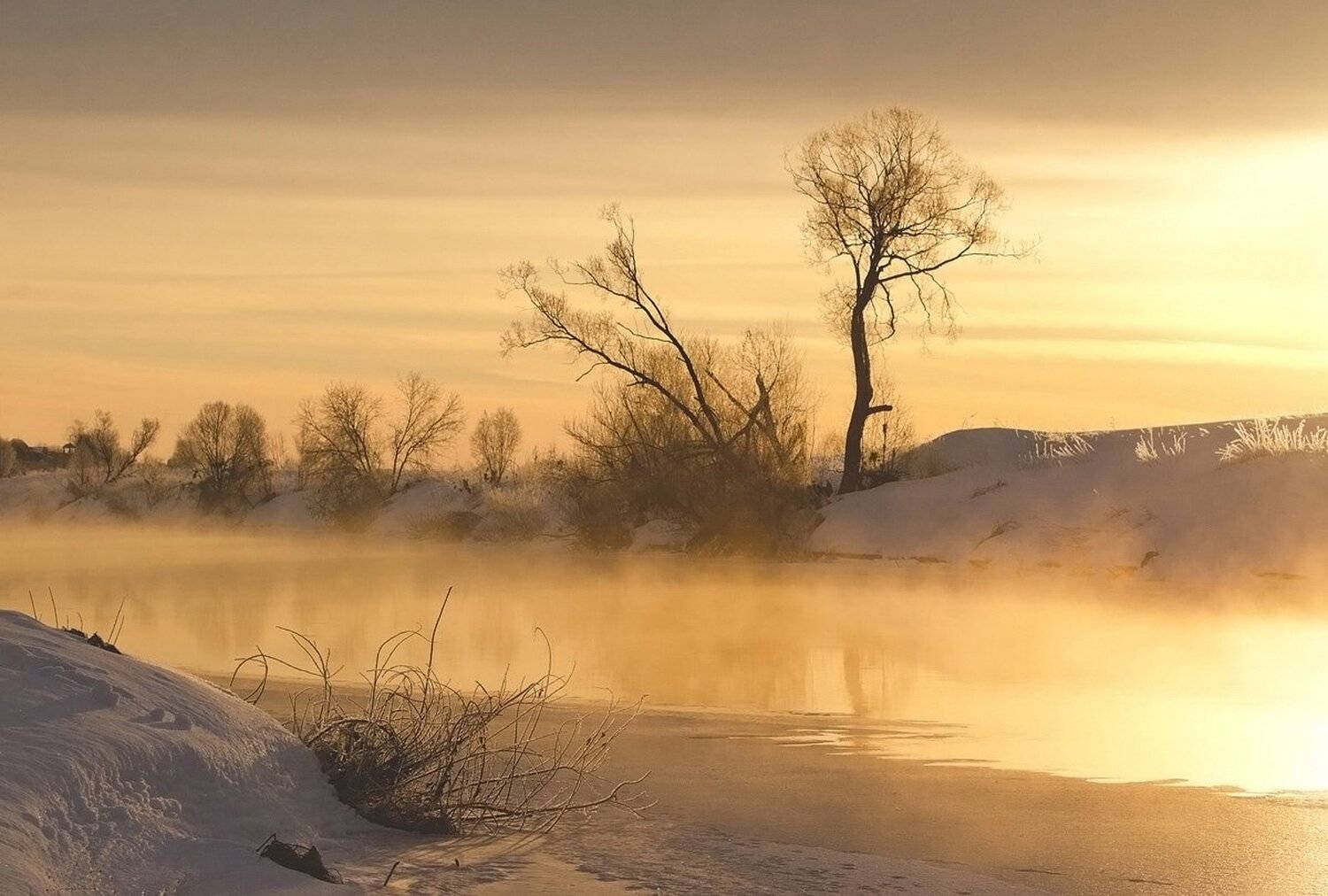 якшино, утро, рассвет, речка, упа, Михаил Агеев