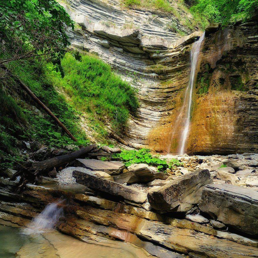 горы, скалы, лес, река, водопад, камни, Serj Master