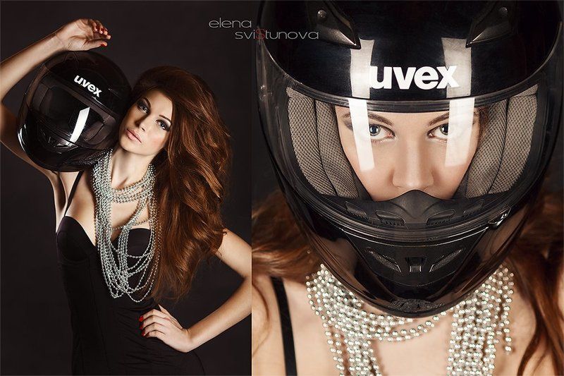 байкерша, взгляд, гламур, девушка, фотосессия, фэшн Motogirl фото превью