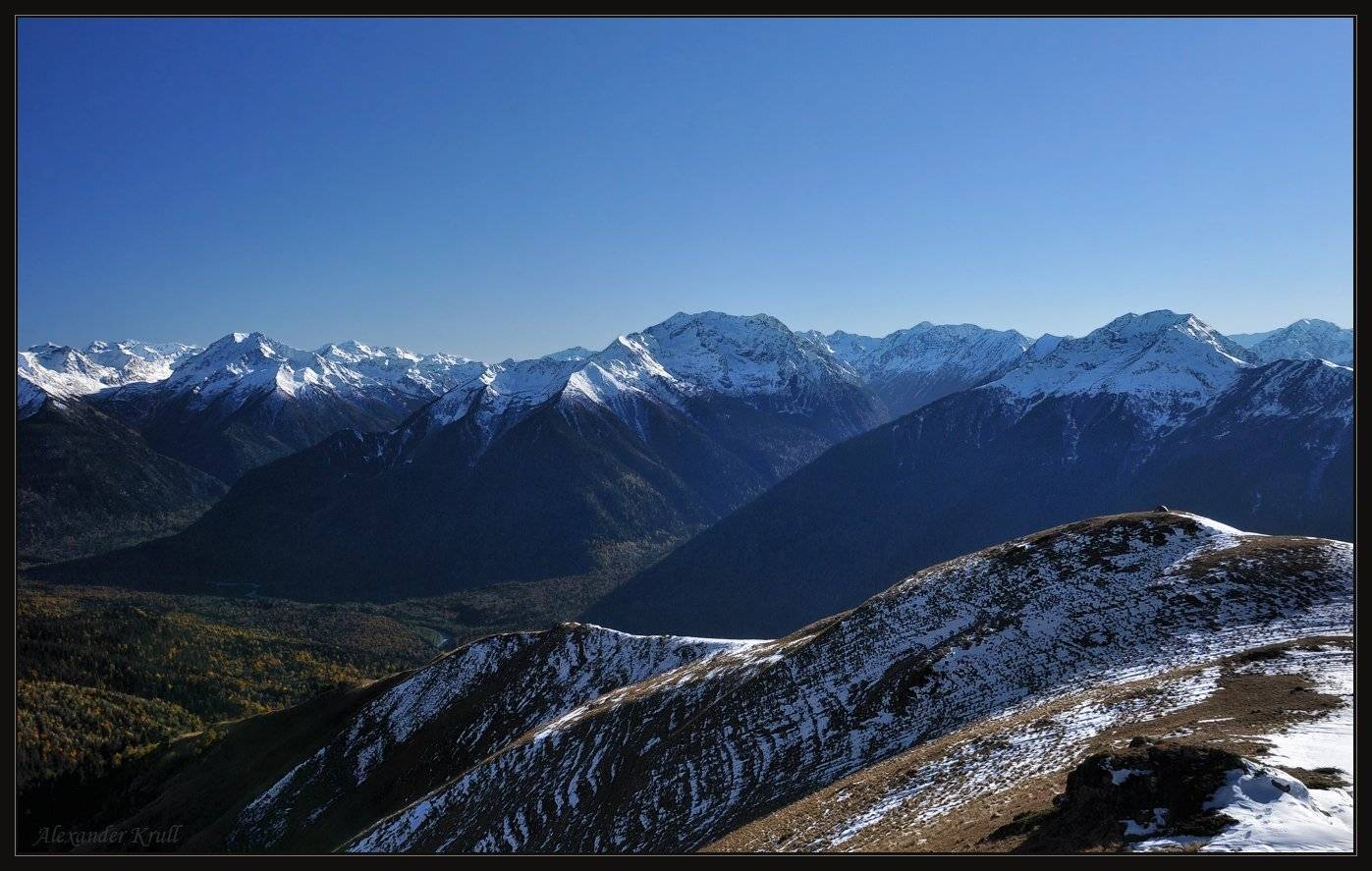 кавказ, кчр, горы, осень, Александр Круль