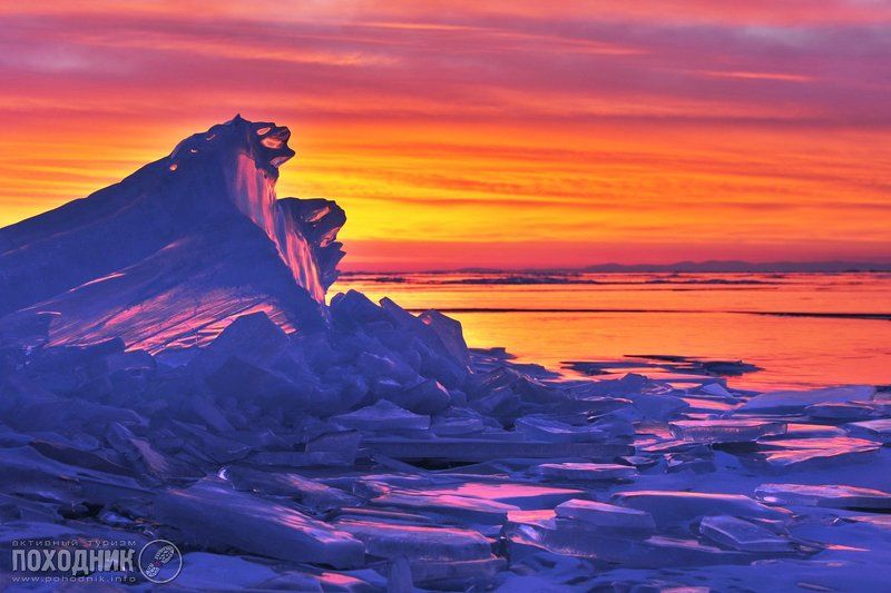 Рассвет на Байкале фото превью