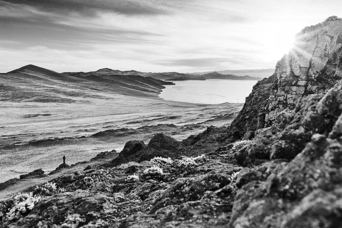 байкал, закат, ольхон, рельеф, чб, Екатерина (PhotoJourneys.ru) Васягина