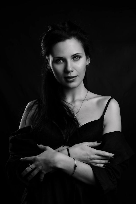 модель, девушка, girl, female, woman, b&w, portrait, портрет Ekaterina фото превью