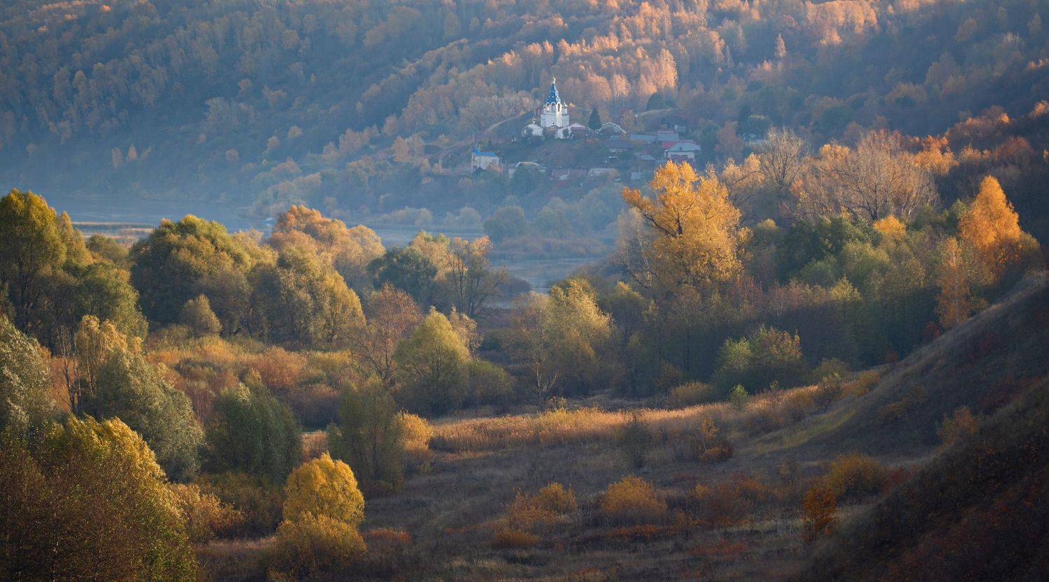 октябрь, берег, волги, исады, Андрей Колесов