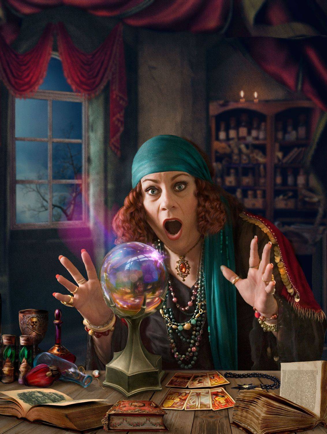 женщина,гадалка,портрет,сказка, Марина Попова