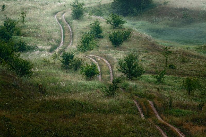 пейзаж, день Путь в никуда фото превью