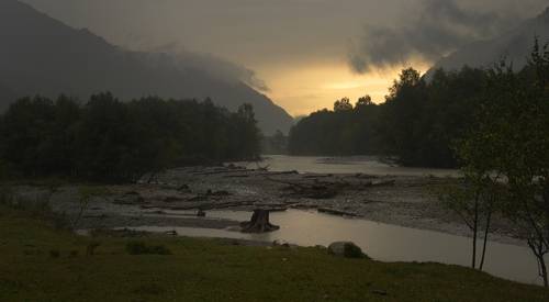 Осеннее утро в Архызе