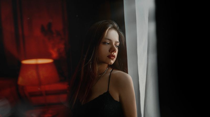 art, dramatic, natural light, portret, Beautiful Woman, Sensuality, indoor, портрет, натуральный свет, в студи, арт Настя фото превью