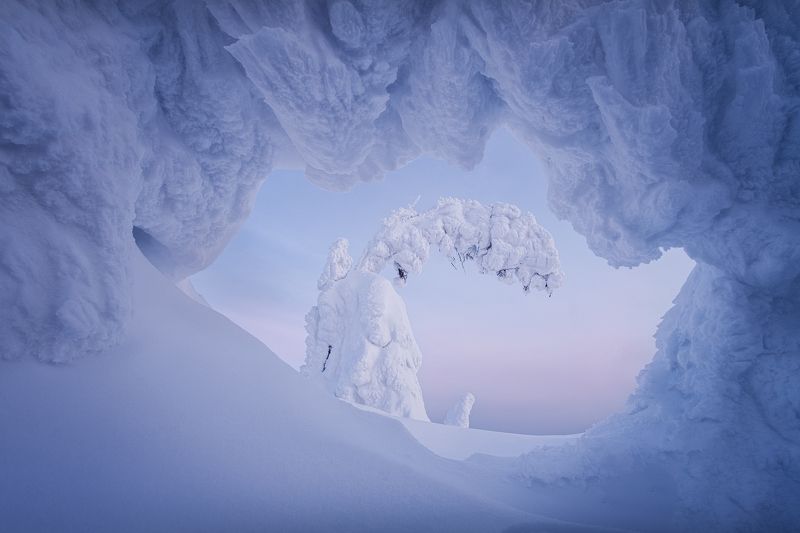 главный уральский хребет, гух, зима, урал, северный урал Окно в зиму фото превью