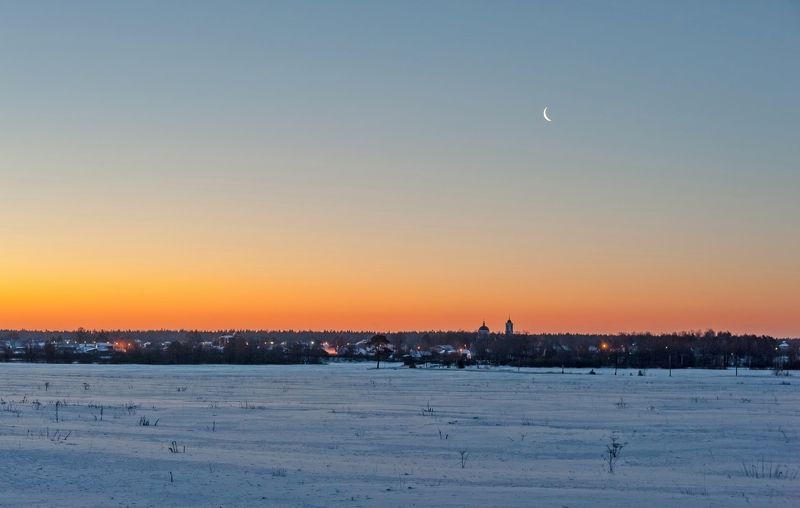 Морозное утро фото превью