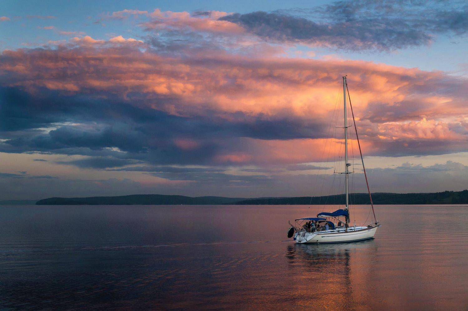 облака, отражение, Екатерина Назарова