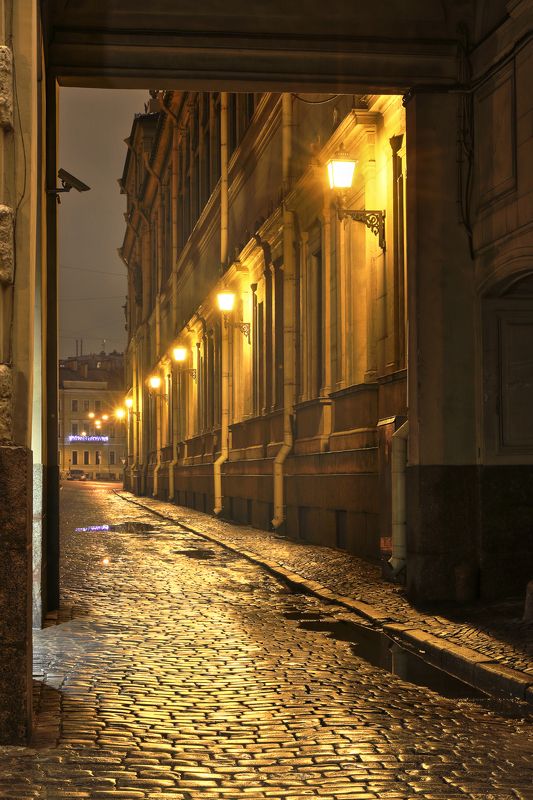 санкт-петербург, петербург, зимняя канавка, эрмитаж, ночь, фонари, сказочный, история, дождь, спб, petersburg, saint-petersburg Ночной Санкт-Петербург фото превью