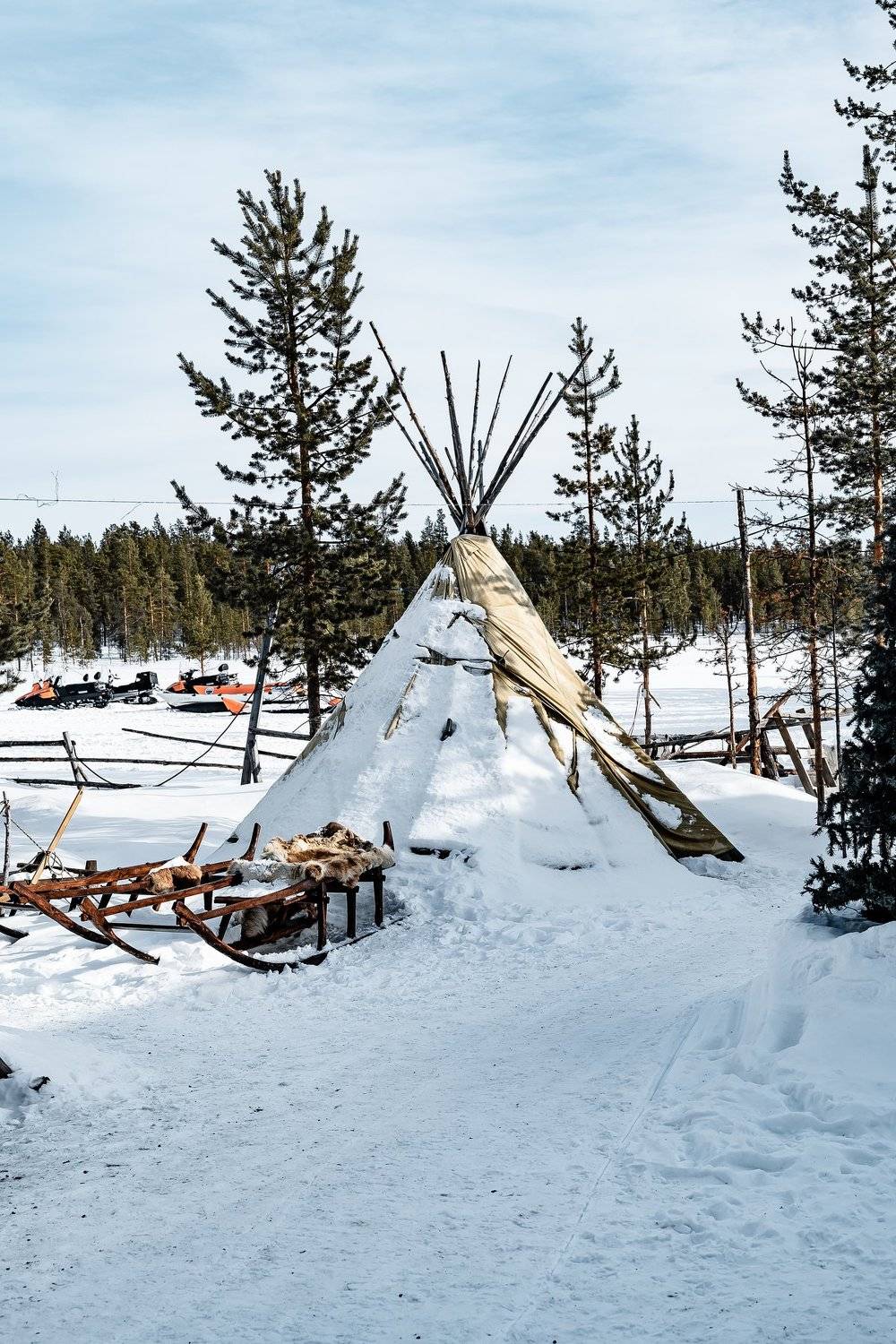 shelter; culture; ice; season; polar urals; ethnography; dog; scenery; mountain; rural; animal; grass; siberia; people; wilderness; sky; outdoor; landscape; travel; region; circle; nenet; outdoors; traditional; tundra; peninsula; camp; nomad; choom; nothe, Dmitry Leonov