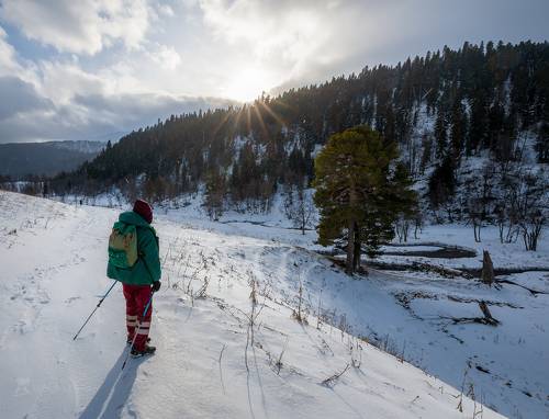 Зимняя прогулка в горах