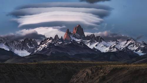 Lenticular cloud and Fitzroy