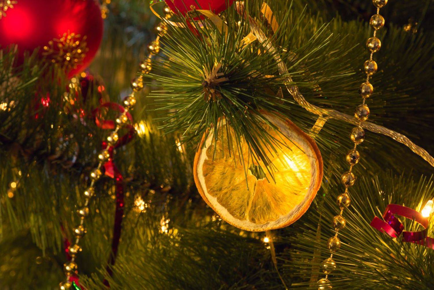 сосна апельсин игрушки огоньки, Галанзовская Оксана