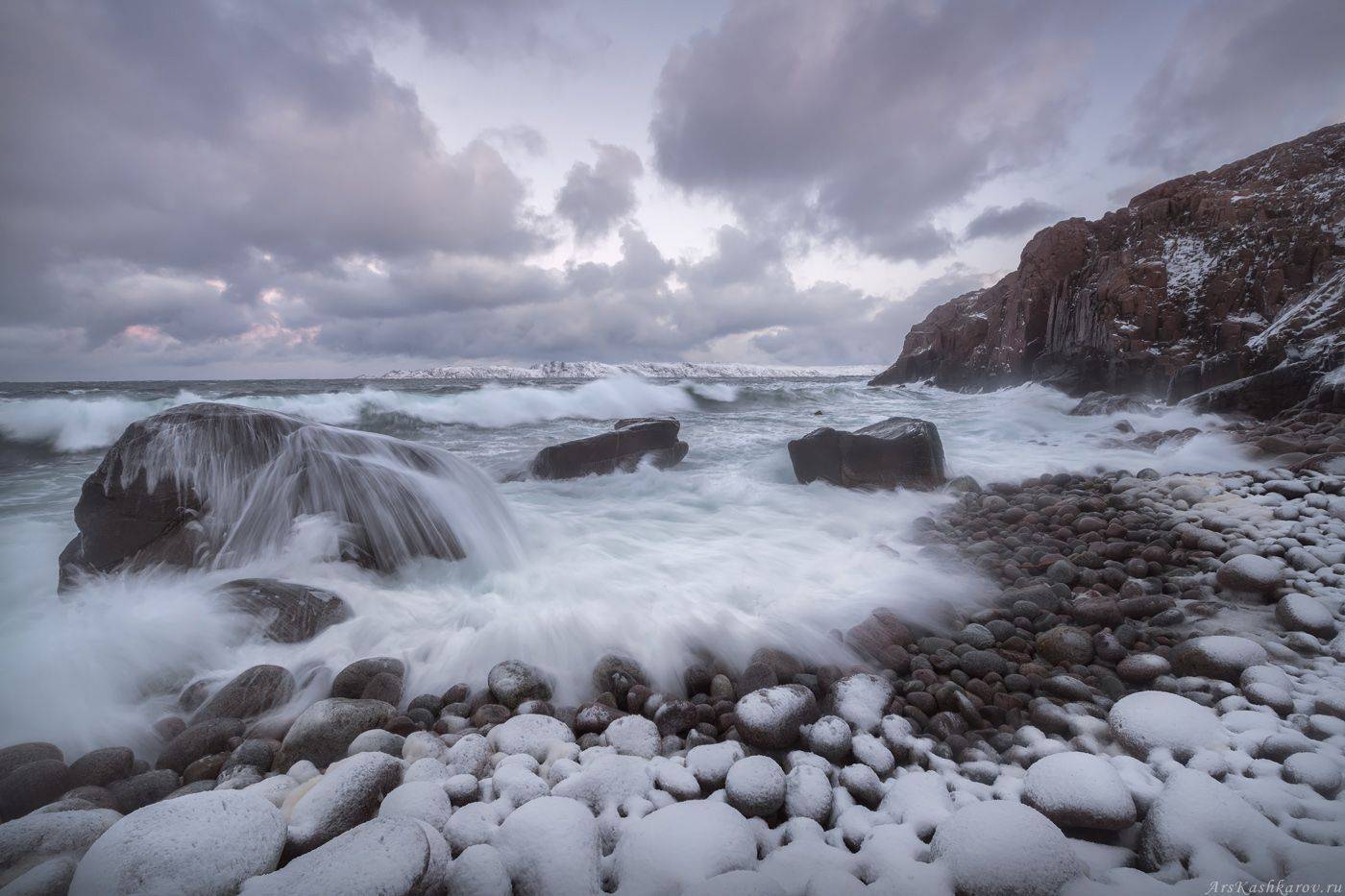 териберка, кольский полуостров, морской пейзаж, мурманская область, баренцево море, арктика, природа севера, Арсений Кашкаров