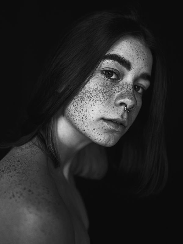 Портрет; Веснушки;  Веснушки фото превью