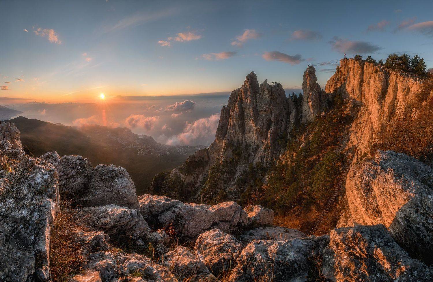 крым, ай-петри, рассвет, ноябрь, Николай Мысливцев