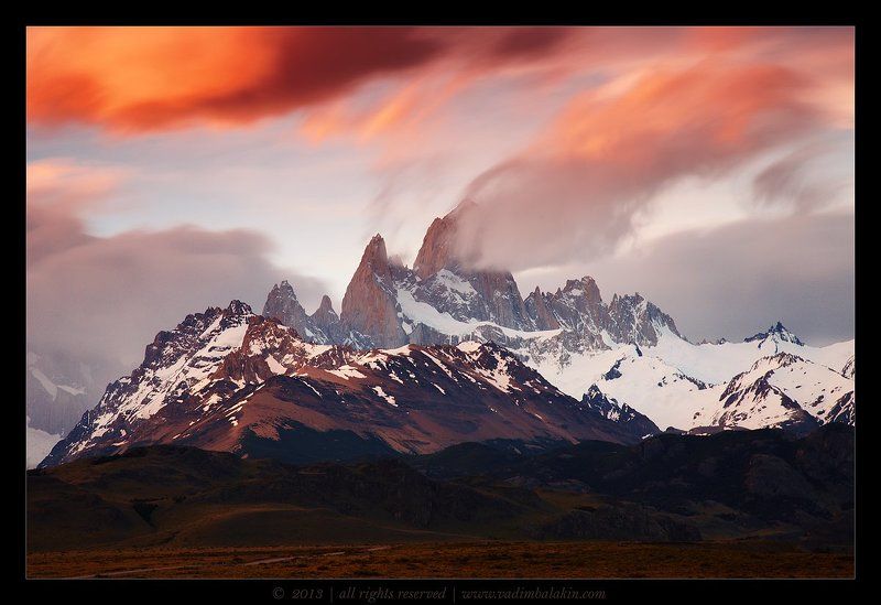 фитц рой, патагония, аргентина Унесенный ветром фото превью