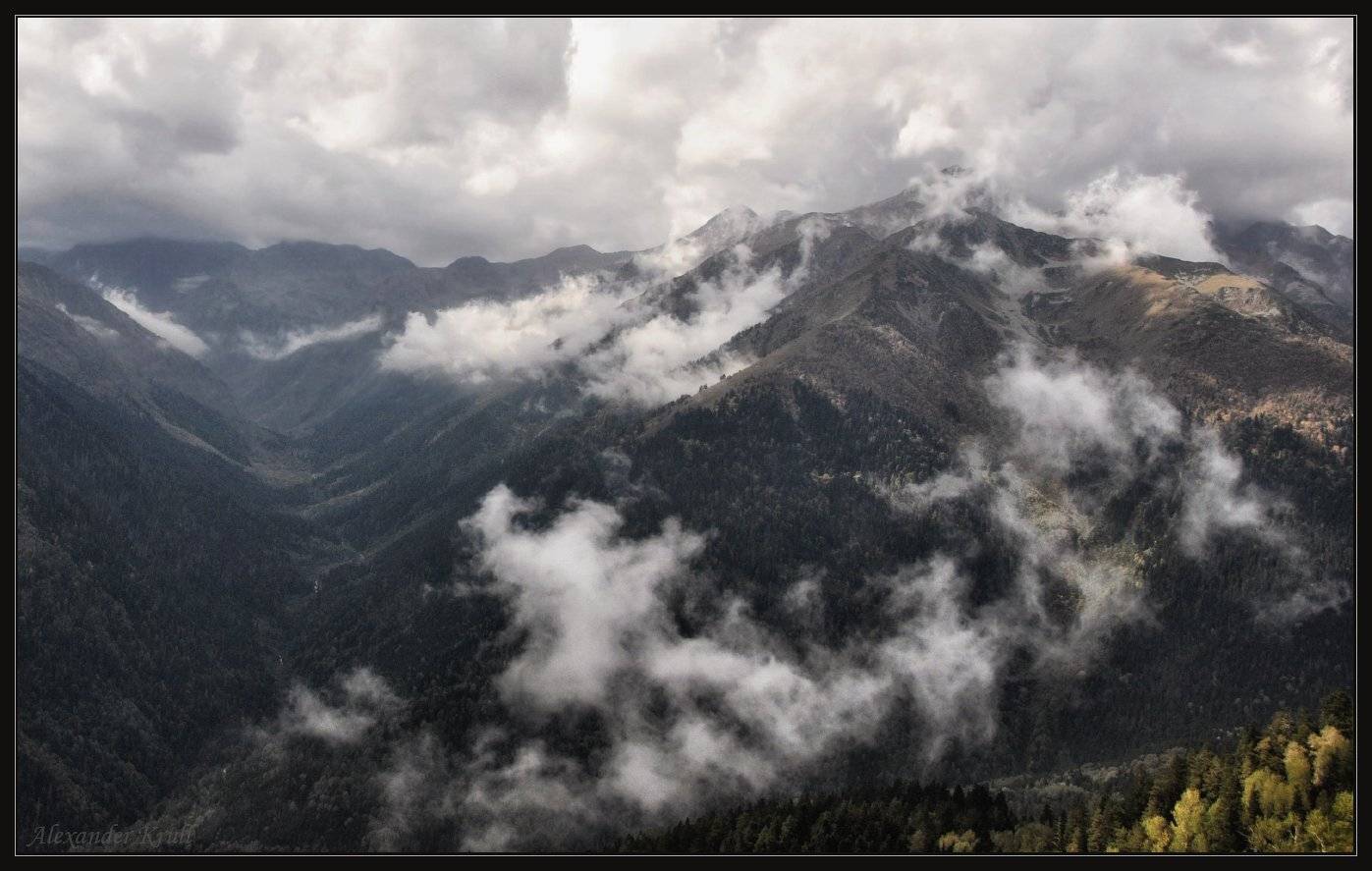 кавказ, кчр, горы, осень, Александр Круль