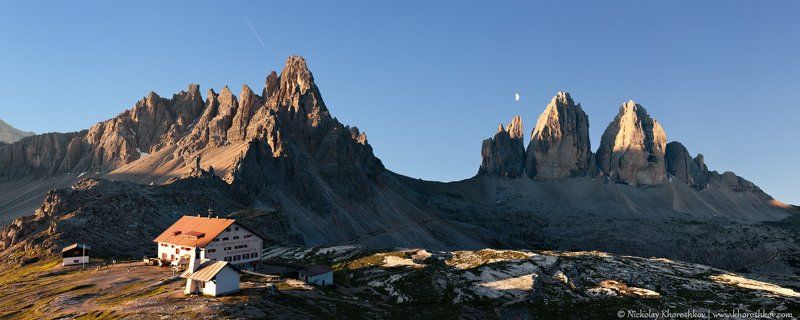 Панорамы символа Доломитовых Альп - Tre Cime фото превью