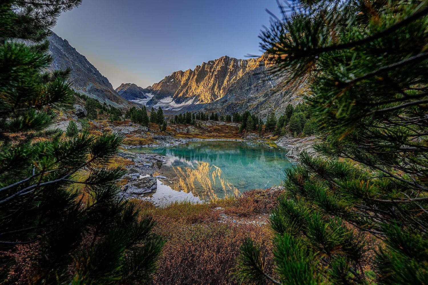 куйгук, алтай, утро, горы, Максим Усанин