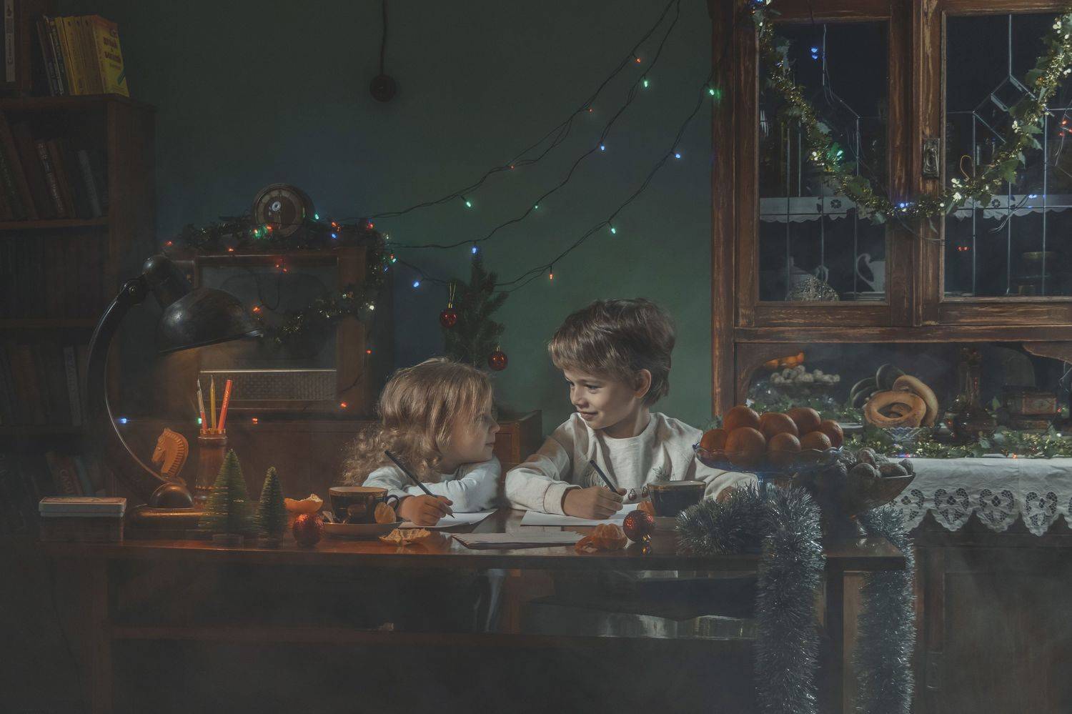 новый год, дед мороз, письмо, Yelena Shander