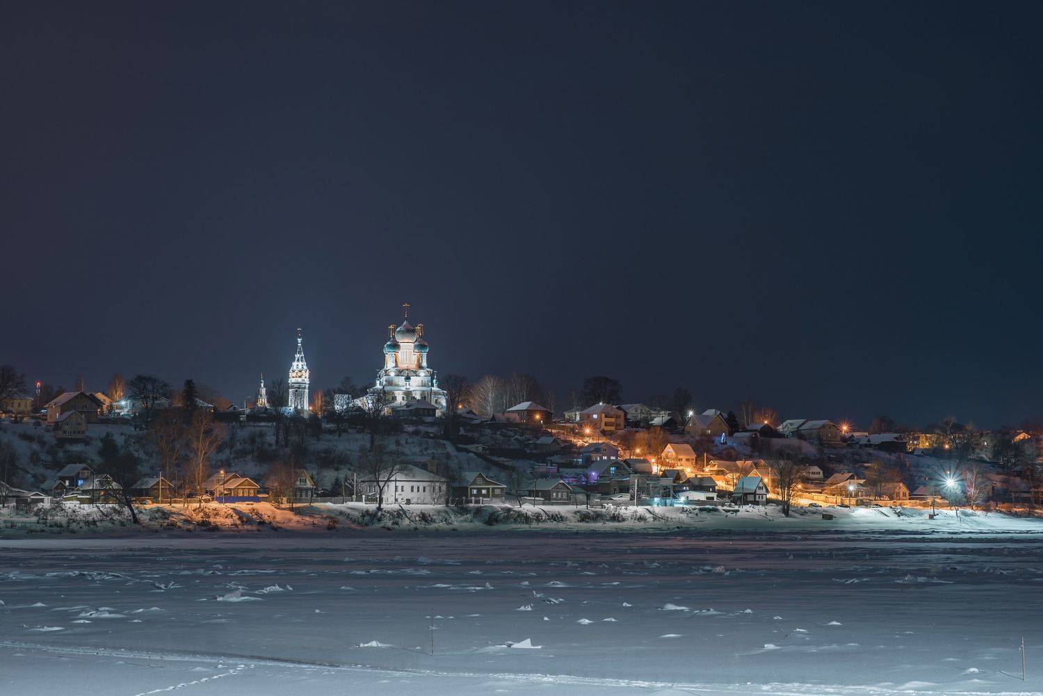 тутаев, зима, снег, берег, церковь, волга, романов-борисоглебск, Сальников Евгений