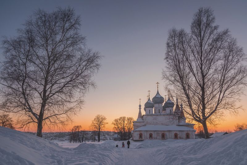Февральский вечер в Тутаеве фото превью