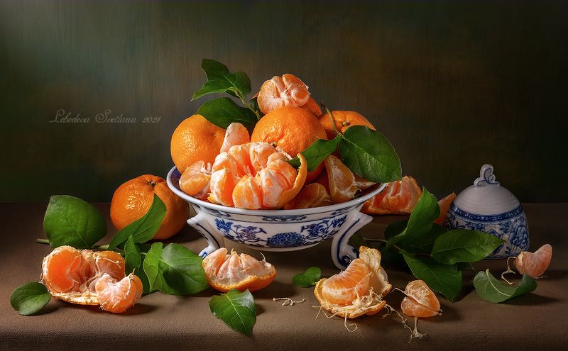 мандарины,гранат,фрукты Мандариновая фото превью