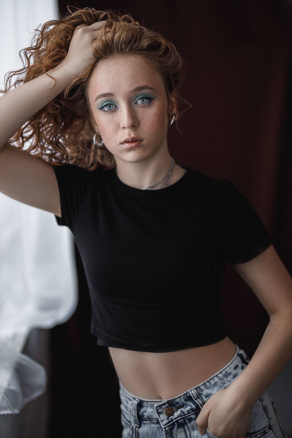 девушка, модель, портрет, фотосессия, студия, макияж, гламур, girl, model, modeling, young, portrait, make-up, творческий портрет, женский портрет, woman, young woman, glamour, постановка, постановочная фотография, fashion, Владимир Васильев