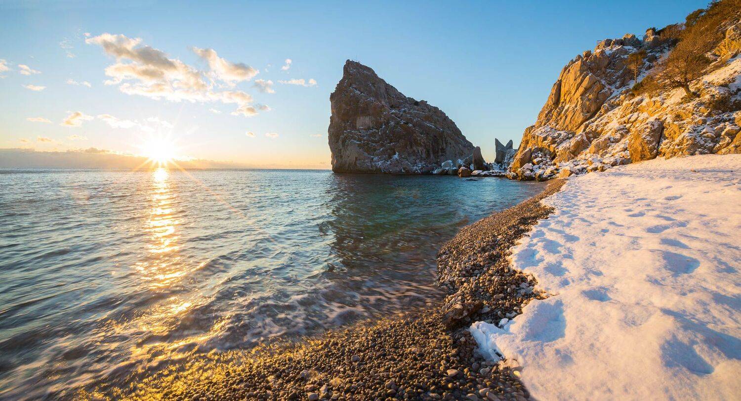 симеиз, скала дива, крым, ялта, зима в ялте, снег в ялте, зима в симеизе, гора кошка, кацивели, черное море, Serge Titov