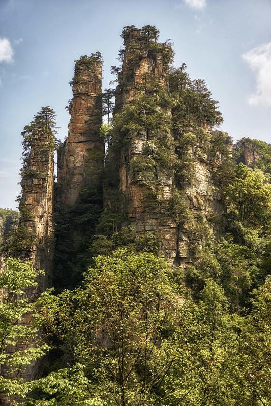 Китай, Чжанцзяцзе Столбы фото превью