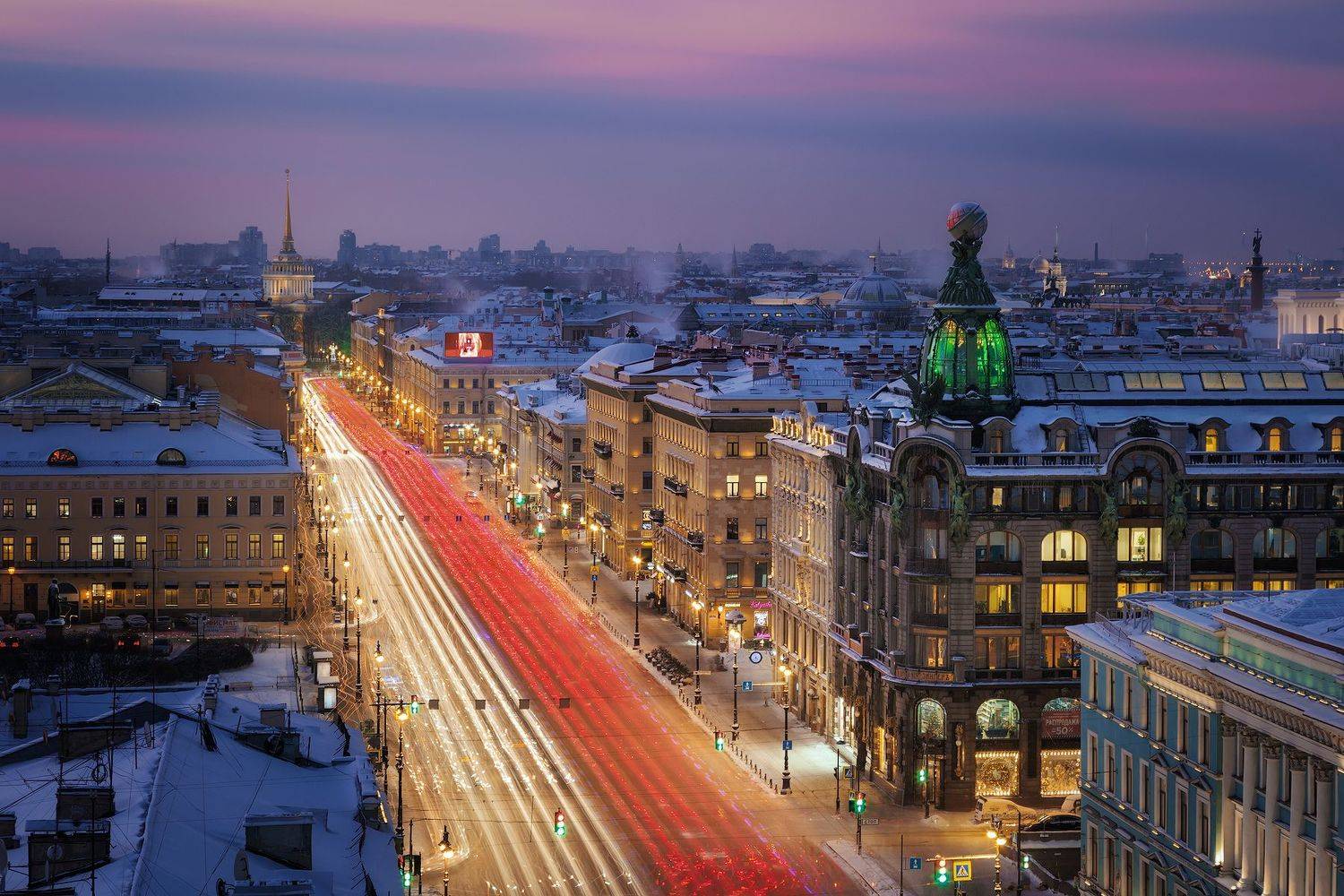 Питер, город, пейзаж, длинная выдержка, Михаил Проскалов