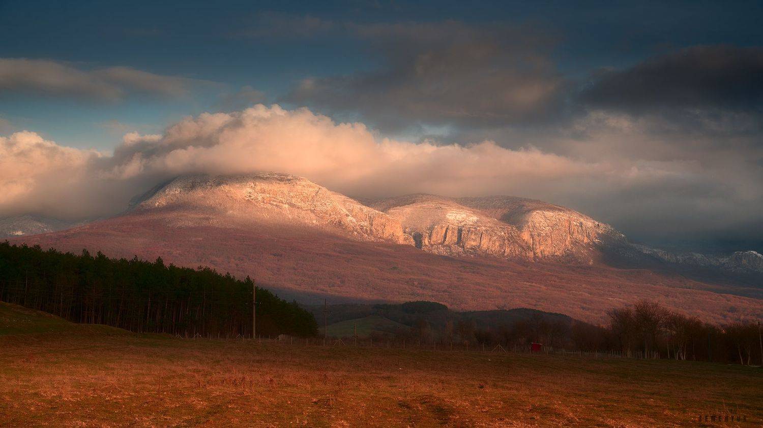 крым, соколиное, бойка, горы, снег, буря, облачность, пейзаж, landscape, mountain\'s, snow, clouds., Семенюк Василий