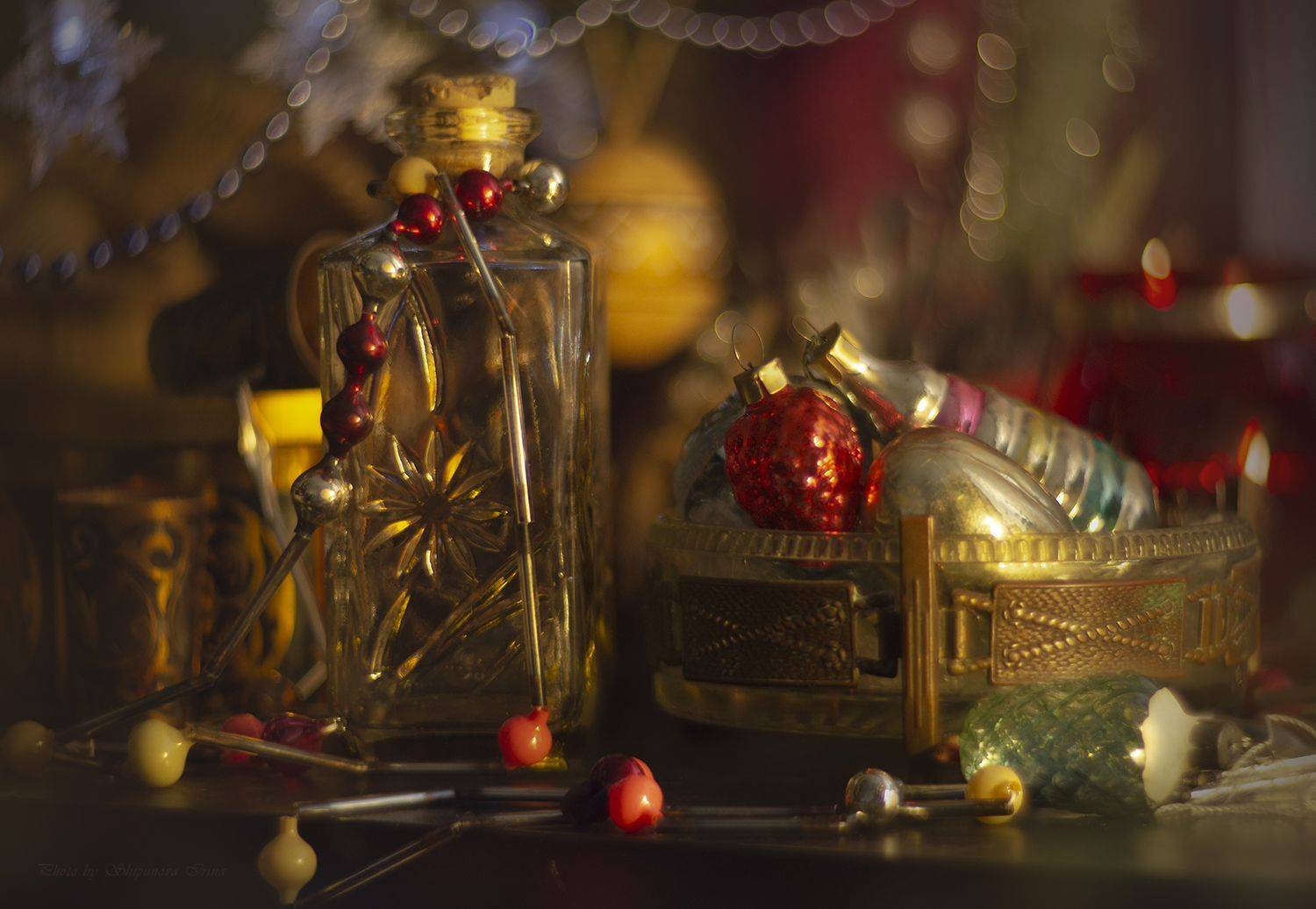 бусики, новогодние игрушки, винтаж, Шипунова Ирина