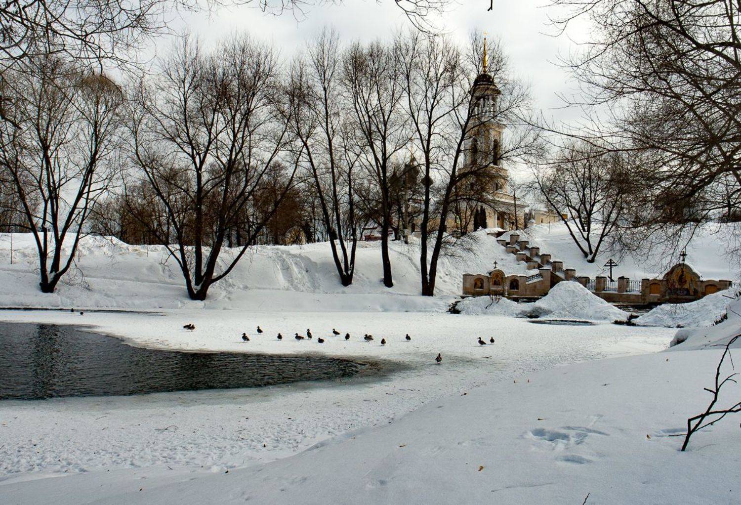 зима,г.Чехов, Виктор Парщиков