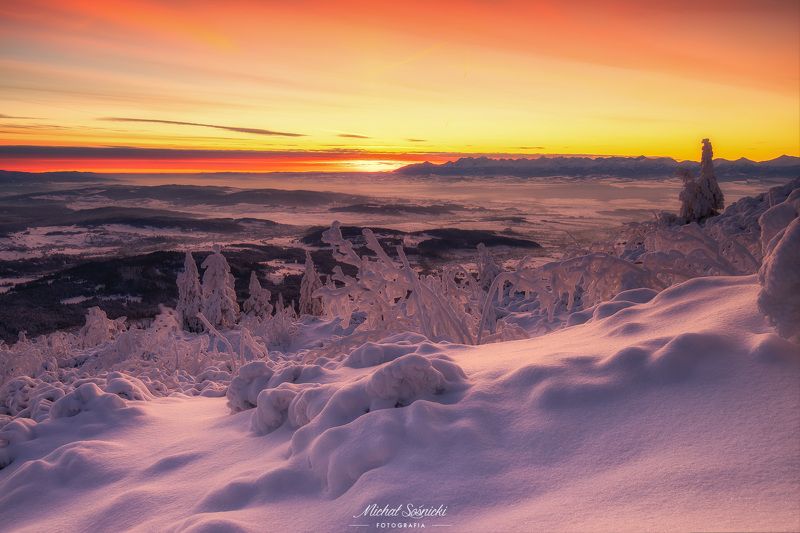 #poland #pentax #benro #lightroom #nikcollection #nature #sunrise #mountains #sky #fog #foggy #morning #pix Winter morning... фото превью