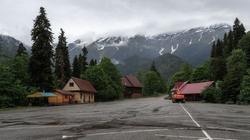 пейзаж, день Дорога в горы фото превью