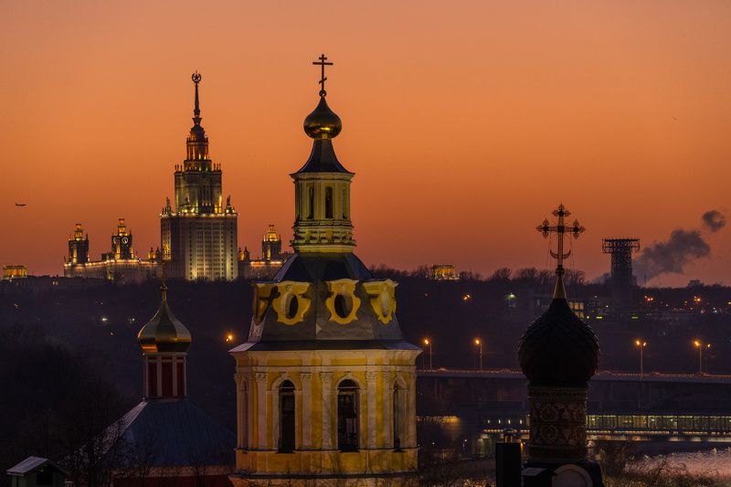 москва, мгу, церковь, храм  фото превью