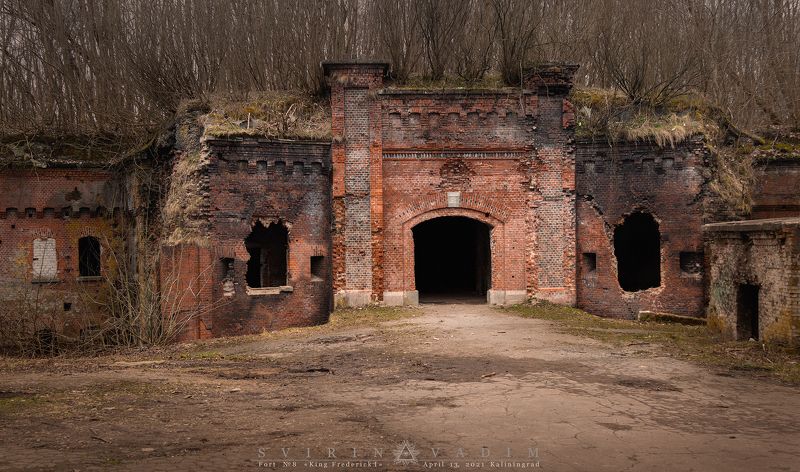 король фридрих i, развалины, форт, калининград, кёнигсберг, германия, россия, укрепление, крепость Развалины форта №8 \