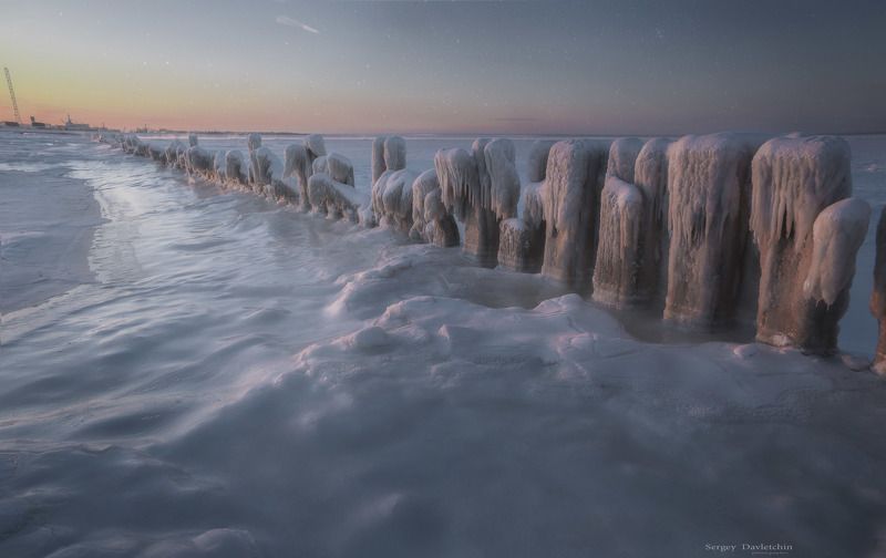 Суровое белое море фото превью