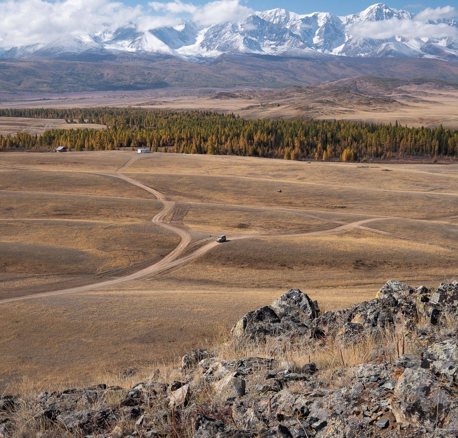 Алтай, рябь земли, Курайская степь, Вадим Коротеев