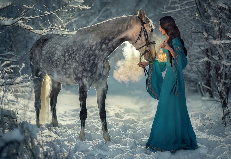 Волшебная зимняя ночь фото превью