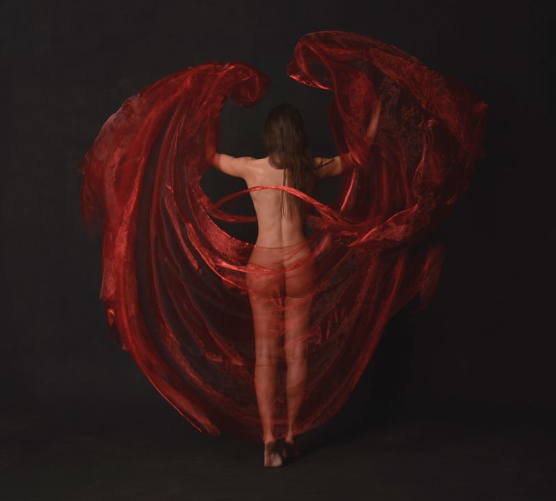#wings #red #magic #noedit #artportrait #artconcept #conceptart #nikonua #nikonportrait #silk #bodyline #modelkharkiv #ukraineart Spread your wings фото превью