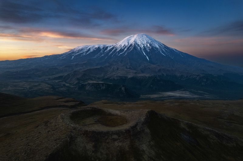 россия, камчатский край, камчатка, пейзаж, природа, лето, полуостров, рассвет, дальний восток, вулкан, толбачик Толбачик фото превью